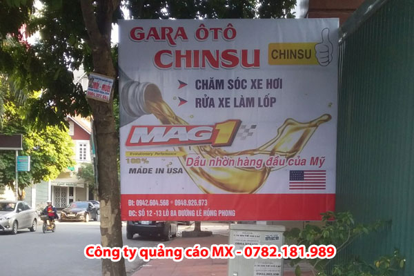 Làm biển quảng cáo gara ô tô tại Lê Hồng Phong - Hải Phòng