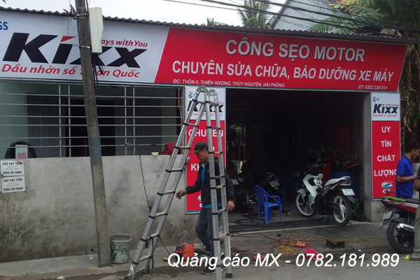 Thi công biển sửa chữa xe máy tại Thiên Hương, Thủy Nguyên-2