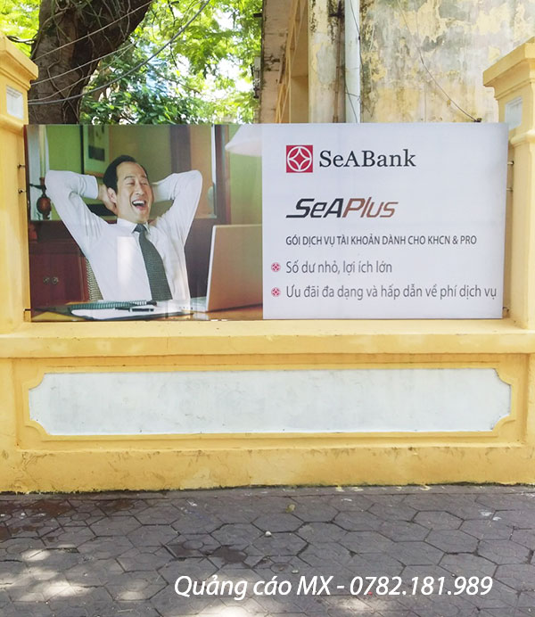 Thiết kế biển quảng cáo ngân hàng Seabank tại Tô Hiệu Hải Phòng